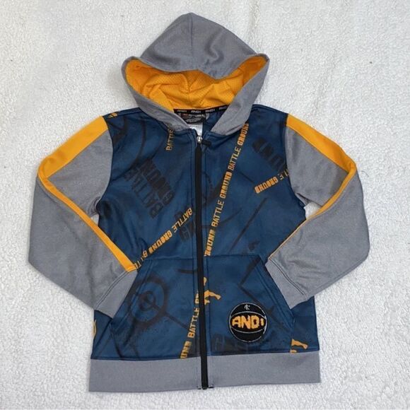 AND1 Boys Hoodie Jacket(Size Small 6/7) - Picture 2 of 7